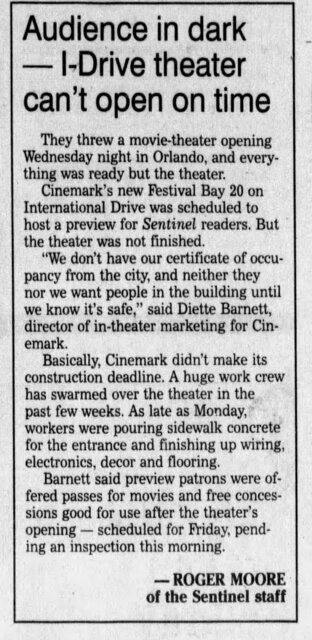 Cinemark Orlando and XD