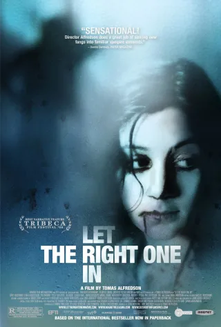 Movie poster for Let the Right One In (Lat den ratte komma in)