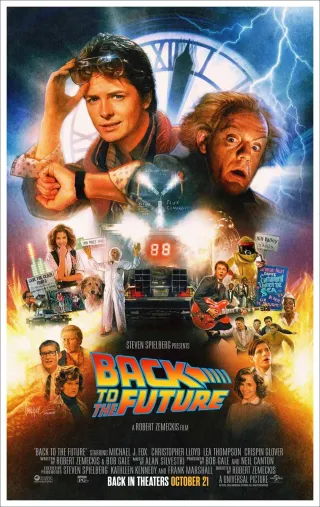 Movie poster for Back to the Future