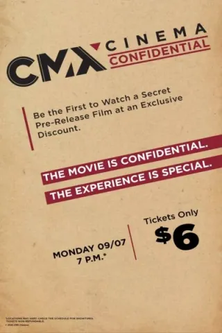 Movie poster for Cinema Confidential September 7