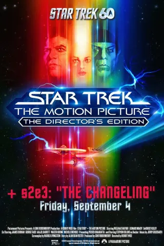 Movie poster for Star Trek: The Motion Picture – The Director's Edition + Season 2 Episode 3: "The Changeling"