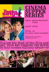 Cinema Supper Series The Wedding Singer